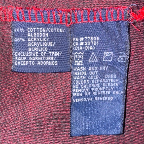 Tommy Hilfiger Cold Stop V-Neck Sweater in Bold Red Size M 1990s Y2K Street wear - Picture 3 of 4